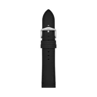 22mm Black LiteHide™ Leather Strap