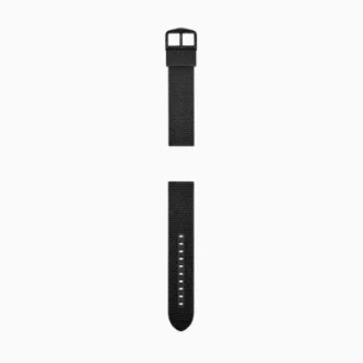 22mm Black Silicone Strap