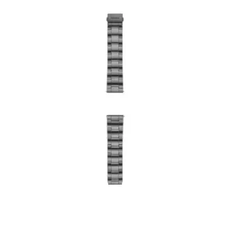 22mm Three-Row Smoke Stainless Steel Bracelet
