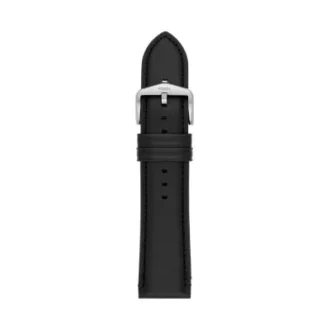 24mm Black LiteHide™ Leather Strap