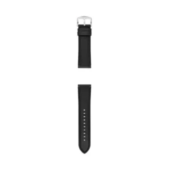 24mm Black LiteHide™ Leather Strap