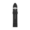 24mm Black Silicone Watch Strap