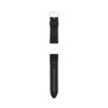 24mm Black Silicone Watch Strap
