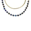 All Stacked Up Blue Lapis Beaded Necklace