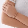 All Stacked Up Brown Leather Chain Bracelet