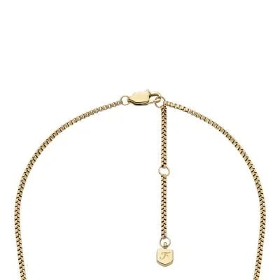 All Stacked Up Gold-Tone Stainless Steel Beaded Necklace All Stacked Up Gold-Tone Stainless Steel Beaded Necklace