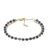 All Stacked Up Reconstituted Blue Lapis Beaded Bracelet