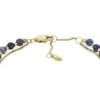 All Stacked Up Reconstituted Blue Lapis Beaded Bracelet