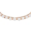 All Stacked Up Rose Quartz Chain Beaded Bracelet