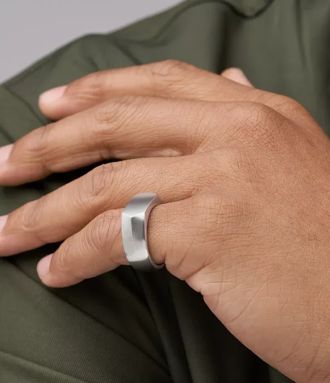 All Stacked Up Stainless Steel Signet Ring All Stacked Up Stainless Steel Signet Ring