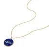 Aquarius Sutton Zodiac Gold-Tone Stainless Steel Blue Lapis Pendant Necklace Aquarius Sutton Zodiac Gold-Tone Stainless Steel Blue Lapis Pendant Necklace