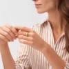 Archival Glitz Gold-Tone Stainless Steel Band Ring Archival Glitz Gold-Tone Stainless Steel Band Ring