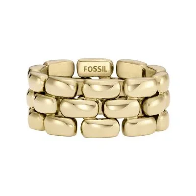 Arden Watch Links Gold-Tone Stainless Steel Band Ring Arden Watch Links Gold-Tone Stainless Steel Band Ring