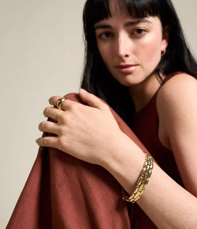 Arden Watch Links Gold-Tone Stainless Steel Chain Bracelet Arden Watch Links Gold-Tone Stainless Steel Chain Bracelet