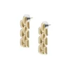 Arden Watch Links Gold-Tone Stainless Steel Drop Earrings Arden Watch Links Gold-Tone Stainless Steel Drop Earrings