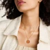 Aries Sutton Zodiac Gold-Tone Stainless Steel Red Carnelian Pendant Necklace Aries Sutton Zodiac Gold-Tone Stainless Steel Red Carnelian Pendant Necklace