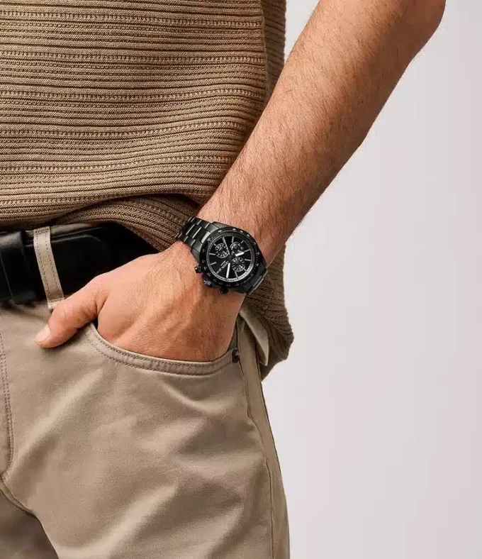Autocross Multifunction Black Stainless Steel Watch Autocross Multifunction Black Stainless Steel Watch