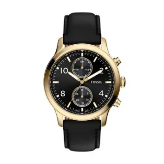 Bennett Multifunction Black Leather Watch Bennett Multifunction Black Leather Watch