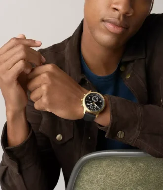 Bennett Multifunction Black Leather Watch Bennett Multifunction Black Leather Watch