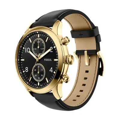 Bennett Multifunction Black Leather Watch Bennett Multifunction Black Leather Watch