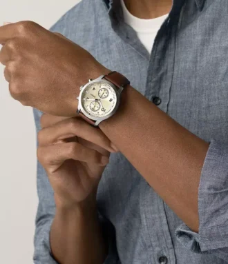 Bennett Multifunction Brown Leather Watch Bennett Multifunction Brown Leather Watch