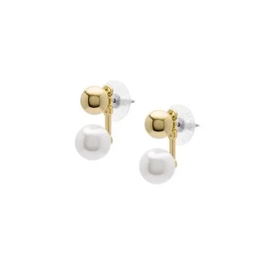 Bright Baubles White Shell Jacket Earrings Bright Baubles White Shell Jacket Earrings