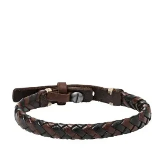 Bronson Vintage Casual Braided Bracelet Brown and Black Bronson Vintage Casual Braided Bracelet Brown and Black
