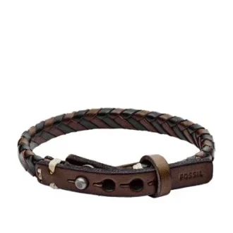 Bronson Vintage Casual Braided Bracelet Brown and Black Bronson Vintage Casual Braided Bracelet Brown and Black