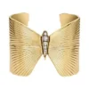 Butterfly Collection Gold-Tone Stainless Steel Cuff Bracelet Butterfly Collection Gold-Tone Stainless Steel Cuff Bracelet