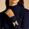 Butterfly Collection Gold-Tone Stainless Steel Cuff Bracelet Butterfly Collection Gold-Tone Stainless Steel Cuff Bracelet