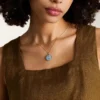 Cancer Sutton Zodiac Gold-Tone Stainless Steel Black Mother-of-Pearl Pendant Necklace Cancer Sutton Zodiac Gold-Tone Stainless Steel Black Mother-of-Pearl Pendant Necklace