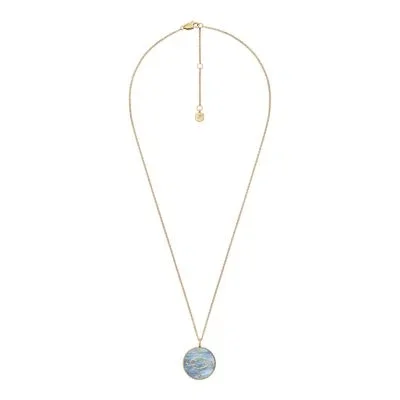 Cancer Sutton Zodiac Gold-Tone Stainless Steel Black Mother-of-Pearl Pendant Necklace Cancer Sutton Zodiac Gold-Tone Stainless Steel Black Mother-of-Pearl Pendant Necklace