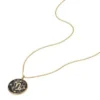 Capricorn Sutton Zodiac Gold-Tone Stainless Steel Gray Hematite Pendant Necklace Capricorn Sutton Zodiac Gold-Tone Stainless Steel Gray Hematite Pendant Necklace