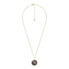 Capricorn Sutton Zodiac Gold-Tone Stainless Steel Gray Hematite Pendant Necklace Capricorn Sutton Zodiac Gold-Tone Stainless Steel Gray Hematite Pendant Necklace