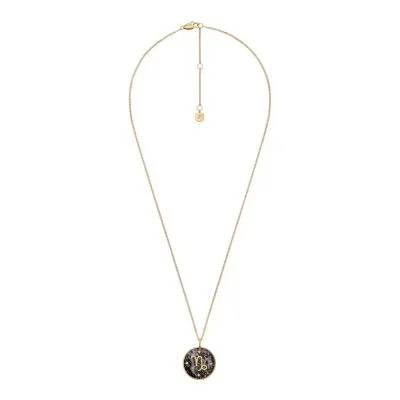 Capricorn Sutton Zodiac Gold-Tone Stainless Steel Gray Hematite Pendant Necklace Capricorn Sutton Zodiac Gold-Tone Stainless Steel Gray Hematite Pendant Necklace