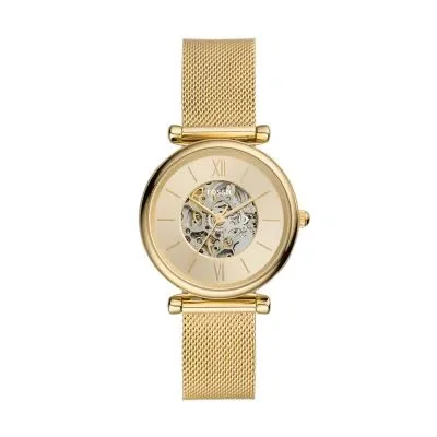 Carlie Automatic Gold-Tone Stainless Steel Mesh Watch Carlie Automatic Gold-Tone Stainless Steel Mesh Watch