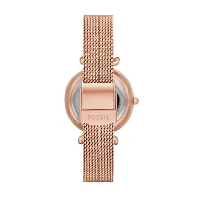 Carlie Mini Automatic Rose Gold-Tone Stainless Steel Mesh Watch Carlie Mini Automatic Rose Gold-Tone Stainless Steel Mesh Watch