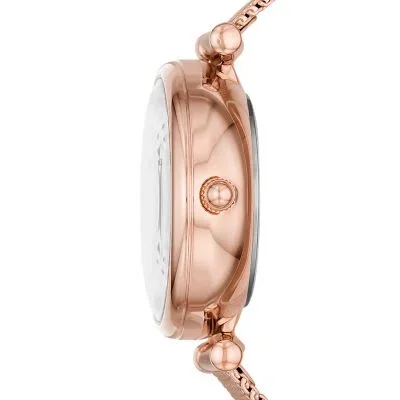 Carlie Mini Automatic Rose Gold-Tone Stainless Steel Mesh Watch Carlie Mini Automatic Rose Gold-Tone Stainless Steel Mesh Watch