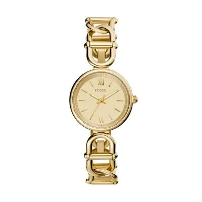 Carlie Three-Hand Gold-Tone Stainless Steel Watch Carlie Three-Hand Gold-Tone Stainless Steel Watch