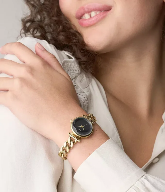 Carlie Three-Hand Gold-Tone Stainless Steel Watch Carlie Three-Hand Gold-Tone Stainless Steel Watch