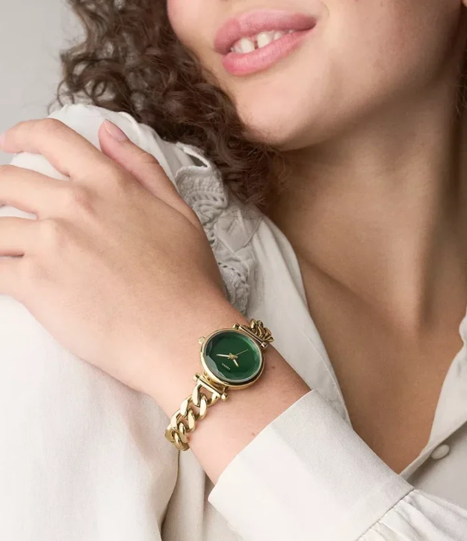 Carlie Three-Hand Gold-Tone Stainless Steel Watch Carlie Three-Hand Gold-Tone Stainless Steel Watch