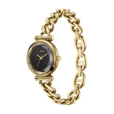 Carlie Three-Hand Gold-Tone Stainless Steel Watch Carlie Three-Hand Gold-Tone Stainless Steel Watch