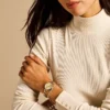 Carlie Three-Hand Gold-Tone Stainless Steel Watch and Bracelet Set Carlie Three-Hand Gold-Tone Stainless Steel Watch and Bracelet Set