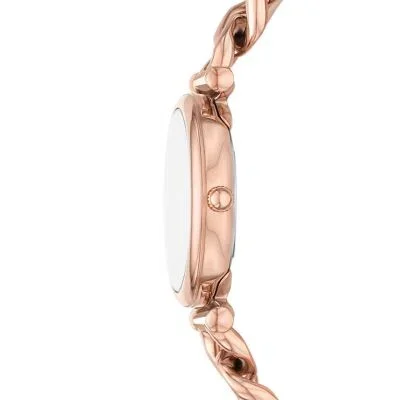 Carlie Three-Hand Rose Gold-Tone Stainless Steel Watch and Bracelet Set Carlie Three-Hand Rose Gold-Tone Stainless Steel Watch and Bracelet Set