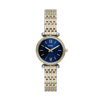Carlie Three-Hand Two-Tone Stainless Steel Watch