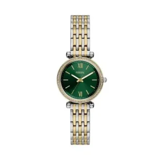 Carlie Three-Hand Two-Tone Stainless Steel Watch