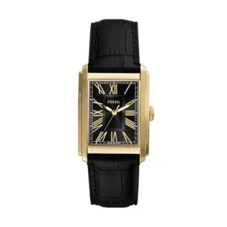 Carraway Three-Hand Black Croco Leather Watch Carraway Three-Hand Black Croco Leather Watch
