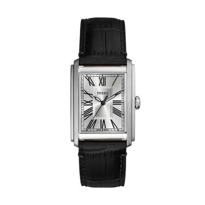 Carraway Three-Hand Black Croco Leather Watch Carraway Three-Hand Black Croco Leather Watch