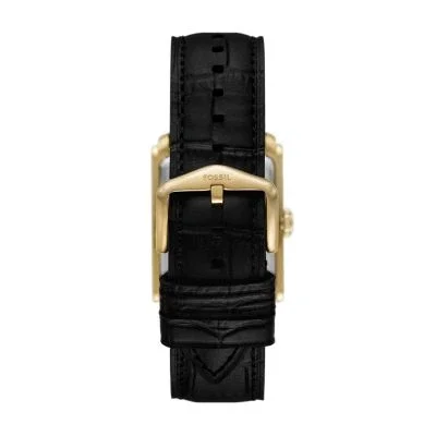 Carraway Three-Hand Black Croco Leather Watch Carraway Three-Hand Black Croco Leather Watch