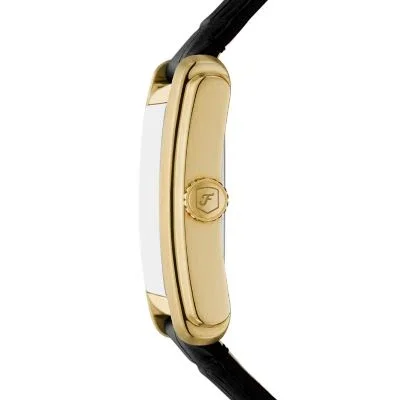 Carraway Three-Hand Black Croco Leather Watch Carraway Three-Hand Black Croco Leather Watch
